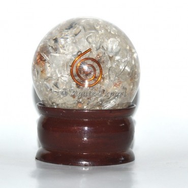 Crystal Quartz Orgone Sphere