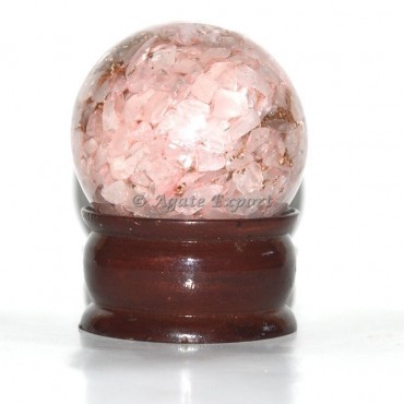 Rose Quartz Orgone Spheres
