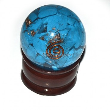 Turquoise Orgone Sphere