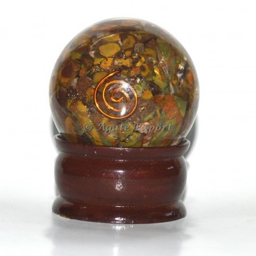 Yellow Jasper Orgone Sphere