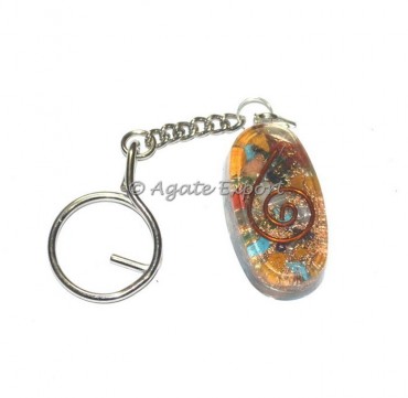 Orgone Chakra  Oval Keychain