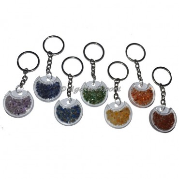 Orgone Mix Chakra Keychain Set