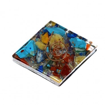 Chakra Orgone Squre Paperweight