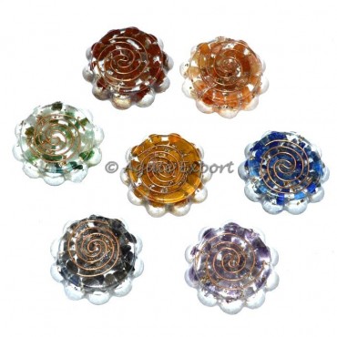 Orgone Chakra Flower Paperweight