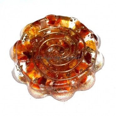 Carnelian Stone Orgone Paperweight