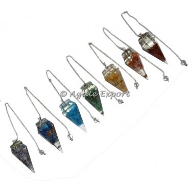 Mix Faceted Orgone Energy Pendulums