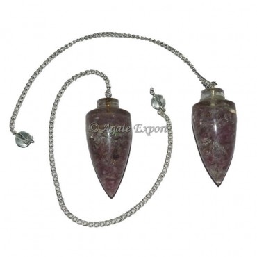 Lepidolite Plane Orgone Pendulum