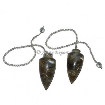 Labrodrite Orgone Plane Pendulums