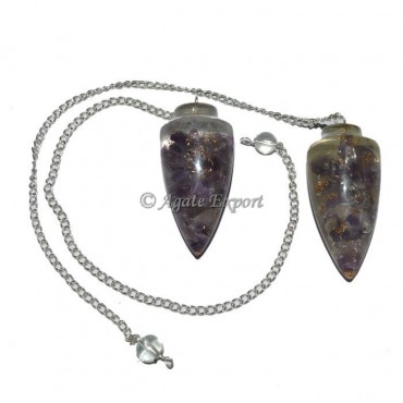 Amethyst Orgonite Pendulums
