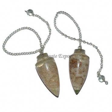 Rose Quartz Orgone Pendulums
