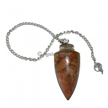 Peach Aventurine Orgone Pendulums