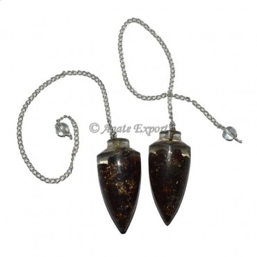Garnet Plane Orgone Pendulums