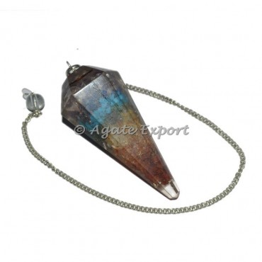 Chakra Layer Orgonite Pendulums