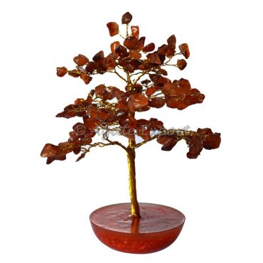 160 Chips Carnellian Orgone Base Tree