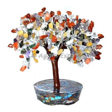 300 Chips Chakra Stone Orgone Base Tree