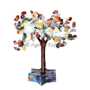 160 Chips Chakra Stone Orgone Base Tree