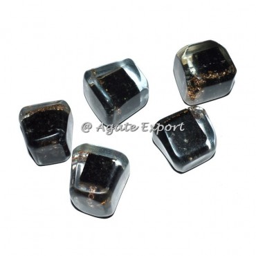 Black Tourmaline Orgone Tumble Stone