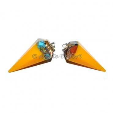 Orgone Yellow Pendulum Pendants