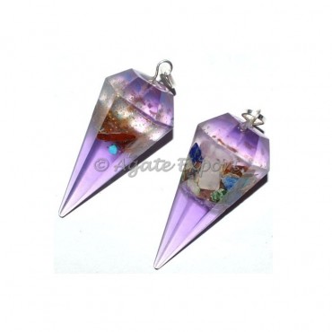 Orgone Violet Pendulum Pendants