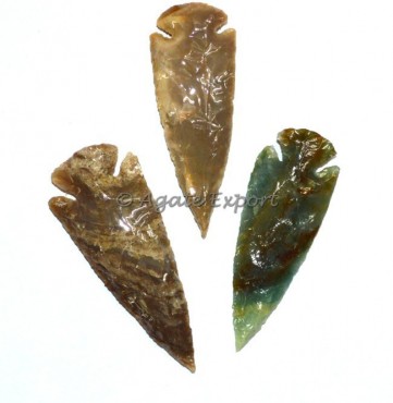 Polished Agate Arrowhesd 3 Inches