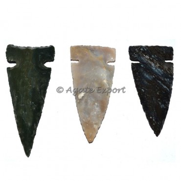 Polished Agate Ancient Arrowheads 2 Inches