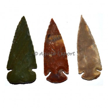 Polished Agate Arrowheads 2.50 Inches