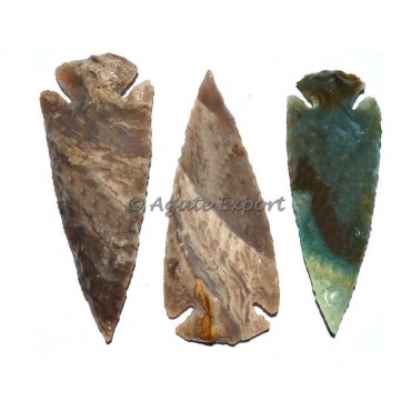 Polished Agate Arrowheasd 3.50 Inches