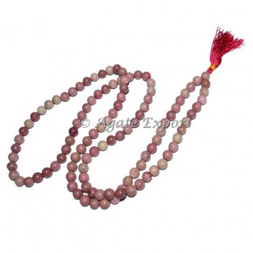 Rhodochrosite Japa Mala