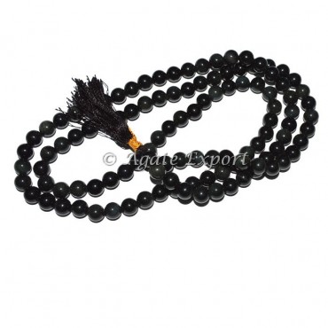 Black Obsidian Japa Mala