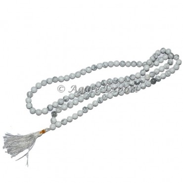 White Howlite Japa Mala