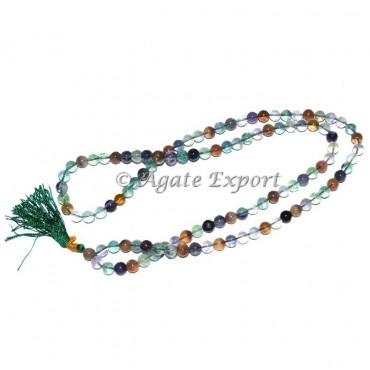 Multi Flourite Japa Mala