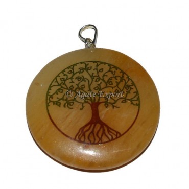 Flower Of Life Printed Healing Pendant
