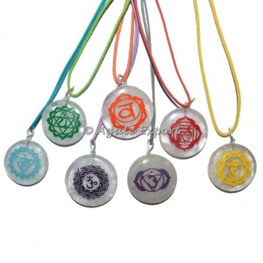 Sanskrit Seven Chakra Healing Crystals Set