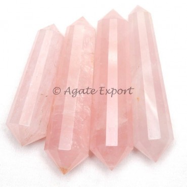 Rose Quartz 12-Faceted Vogel Pencil Point