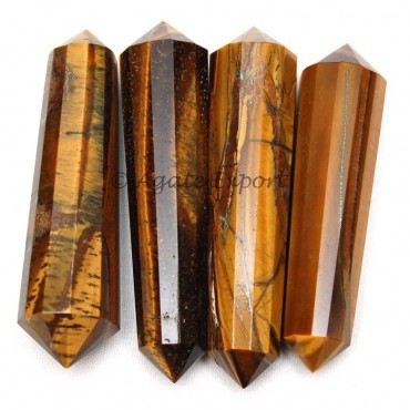 Tiger Eye 12-Faceted Vogel Pencil Point