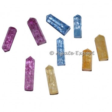 Mix Color Crackle Crystal Healing Point