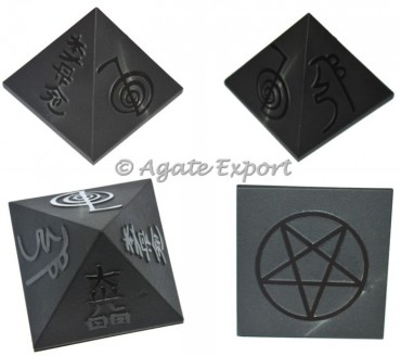 Usai Reiki Embossed Engraved Embossed Pyramids
