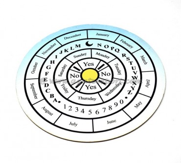 Yearly Printed Pendulum Divination Board