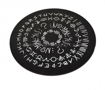 Runic Printed Wooden Pendulum Divination Board