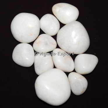 White Agate Jumbo Pebble Stones