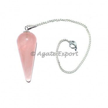 Rose Quartz Drop Pendulums
