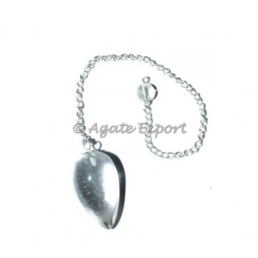 Crystal Quartz Plane Drop Pendulums
