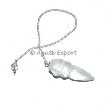 Egyptian Carved Crystal Pendulums
