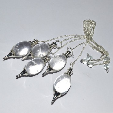 Crystal Quartz Shiva Lingam Pendulums