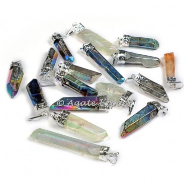 Aura Crystals Cap Pencil Pendants