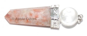 Sunstone With Crystal Healing Pendant
