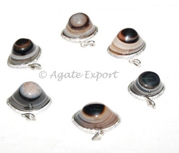 Agate Eye Pendants
