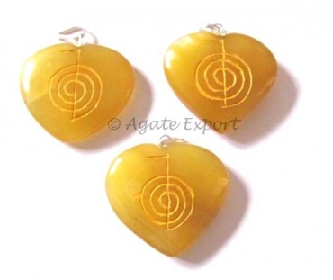 Yellow Onyx Choko Reiki Pendant