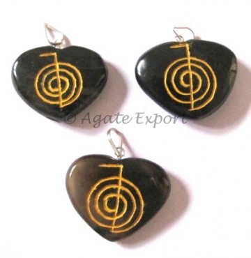 Black Onyx Choko Reiki Pendant