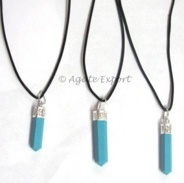 Turquoise Pencil Pendant-Synthetic